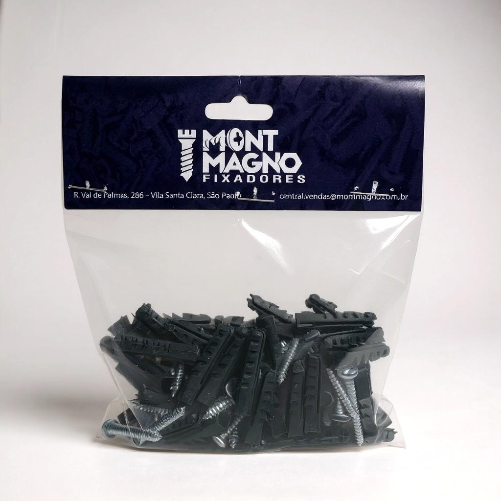 KIT Bucha Fixação S-06 c/Paraf.PH 3,9 x 3...